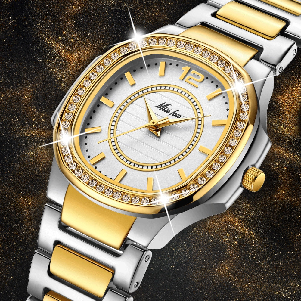 Women Fashion Watch 2020 Geneva Designer Ladies Watch Luxury Brand Diamond Quartz Gold Wrist Watch