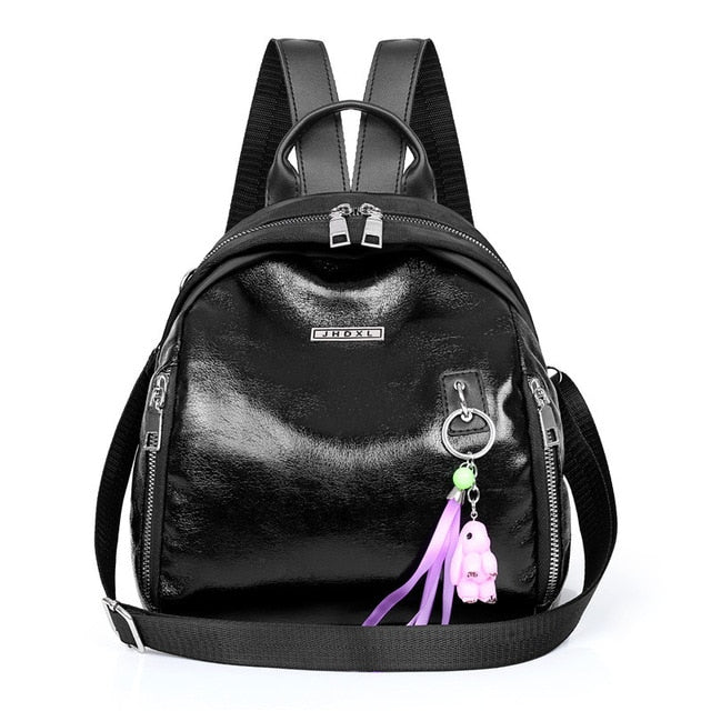 YIZHONG Nylon Multifunction Mini Backpack for Women Small Travel Backpack Purse Female School Bags for Teenage Girls Mochila