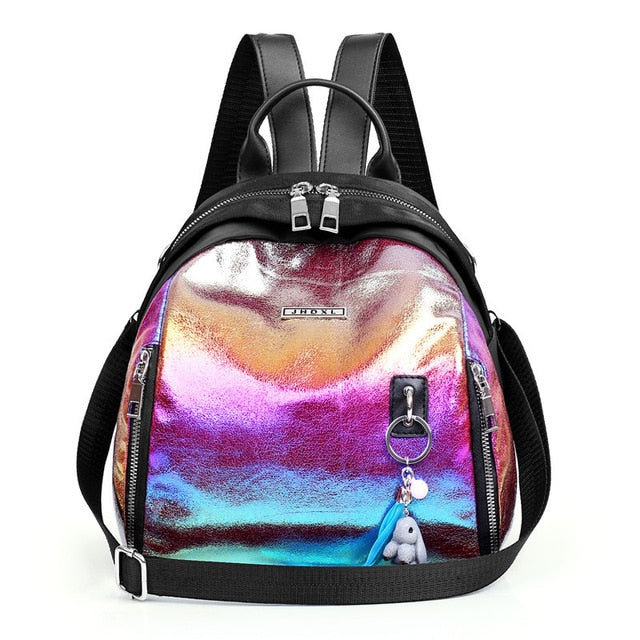 YIZHONG Nylon Multifunction Mini Backpack for Women Small Travel Backpack Purse Female School Bags for Teenage Girls Mochila