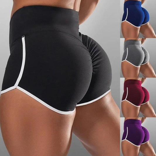 New Summer Sport Shorts Women High Waist Elasticated Seamless Fitness Leggings Push Up Gym Training Gym Tights Pocket Short