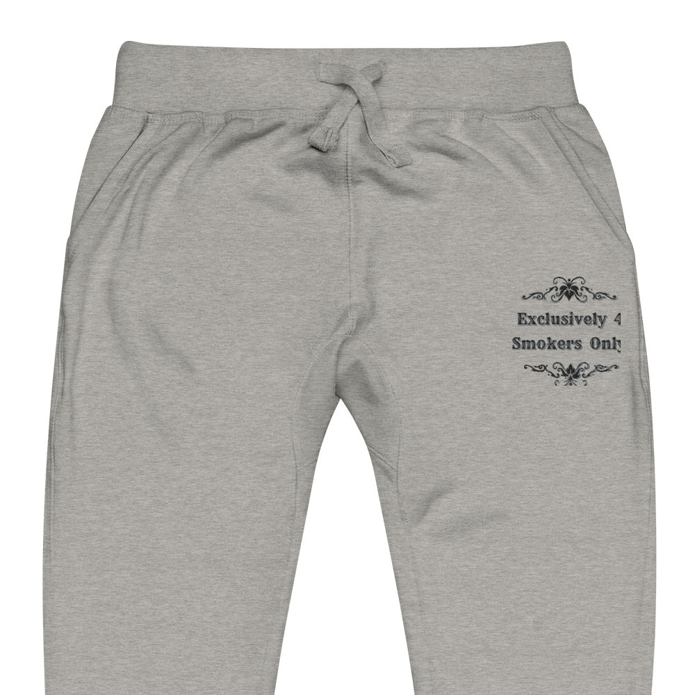 Exclusively 4 Smokers Only Unisex fleece sweatpants