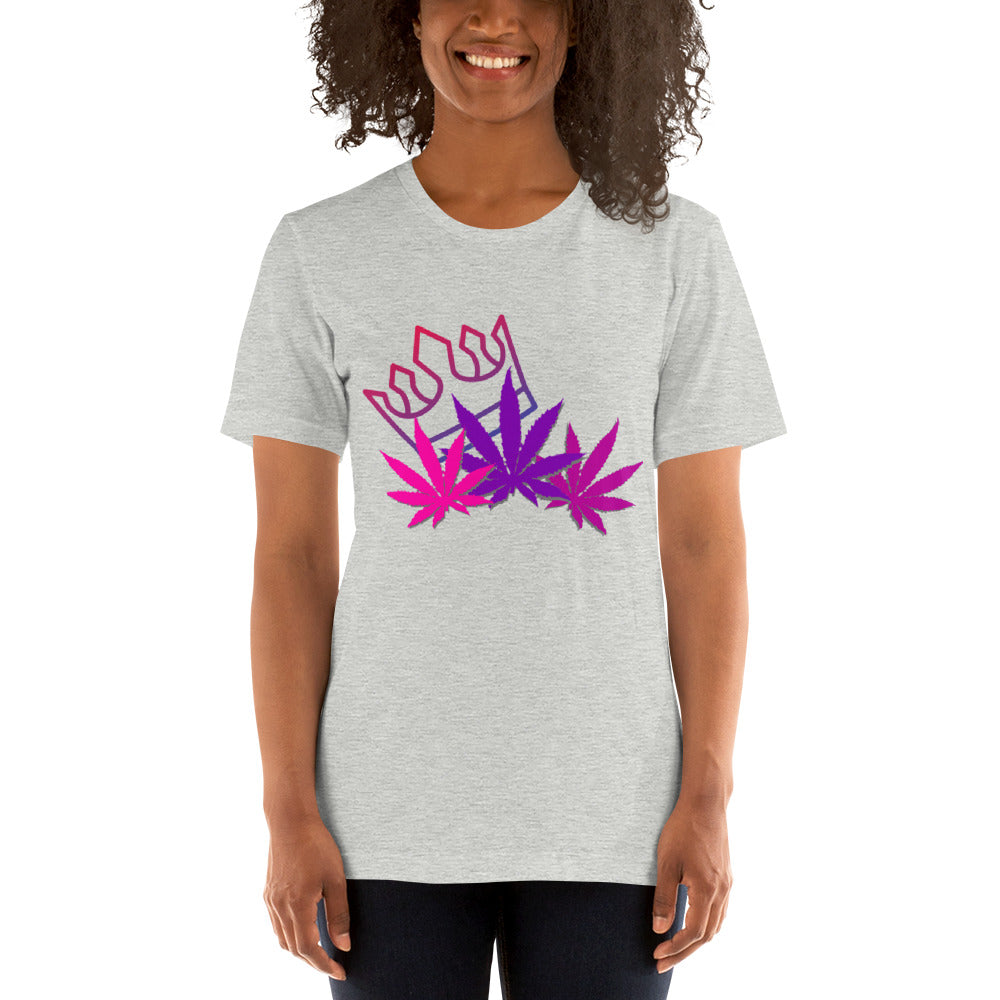 Short-Sleeve Pink/Purple Leaf E4SO T-Shirt