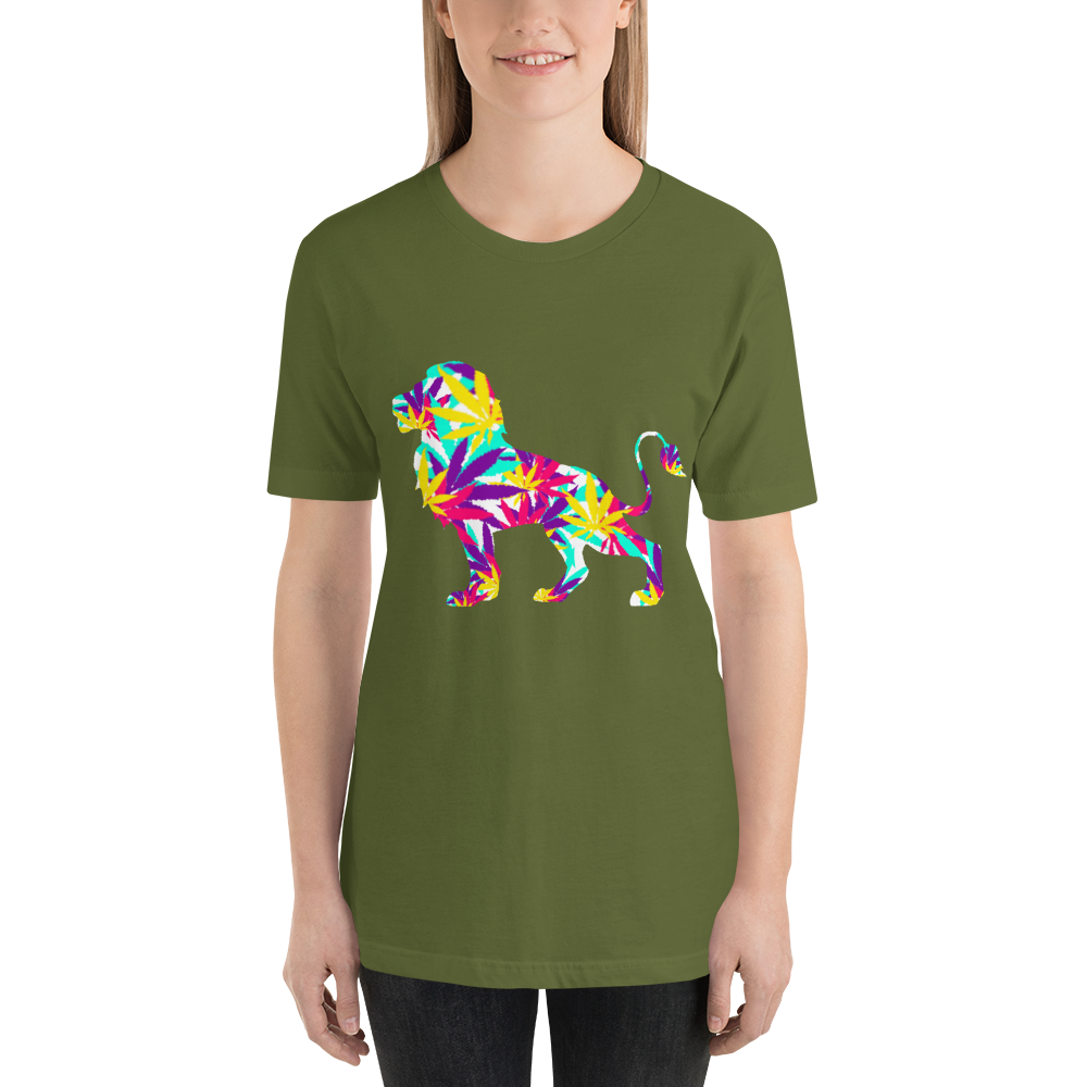 Vibrate Leaf E4SO Lion Short-Sleeve Unisex T-Shirt