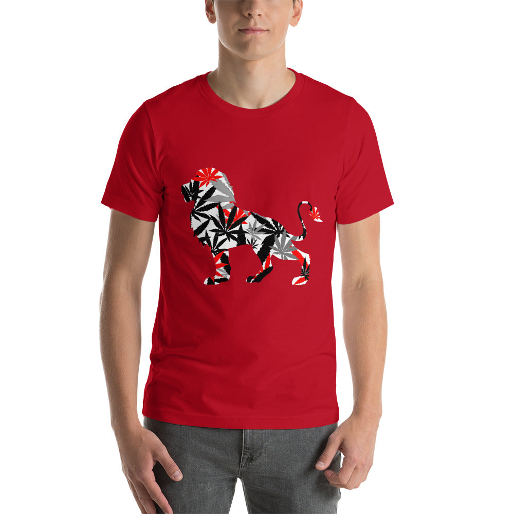 Red Leaf Lion E4SO Short-Sleeve Unisex T-Shirt