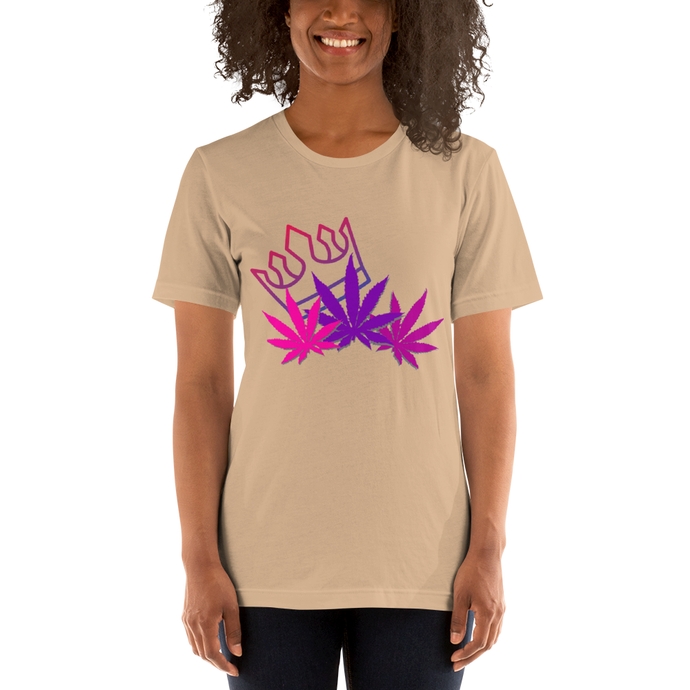 Short-Sleeve Pink/Purple Leaf E4SO T-Shirt