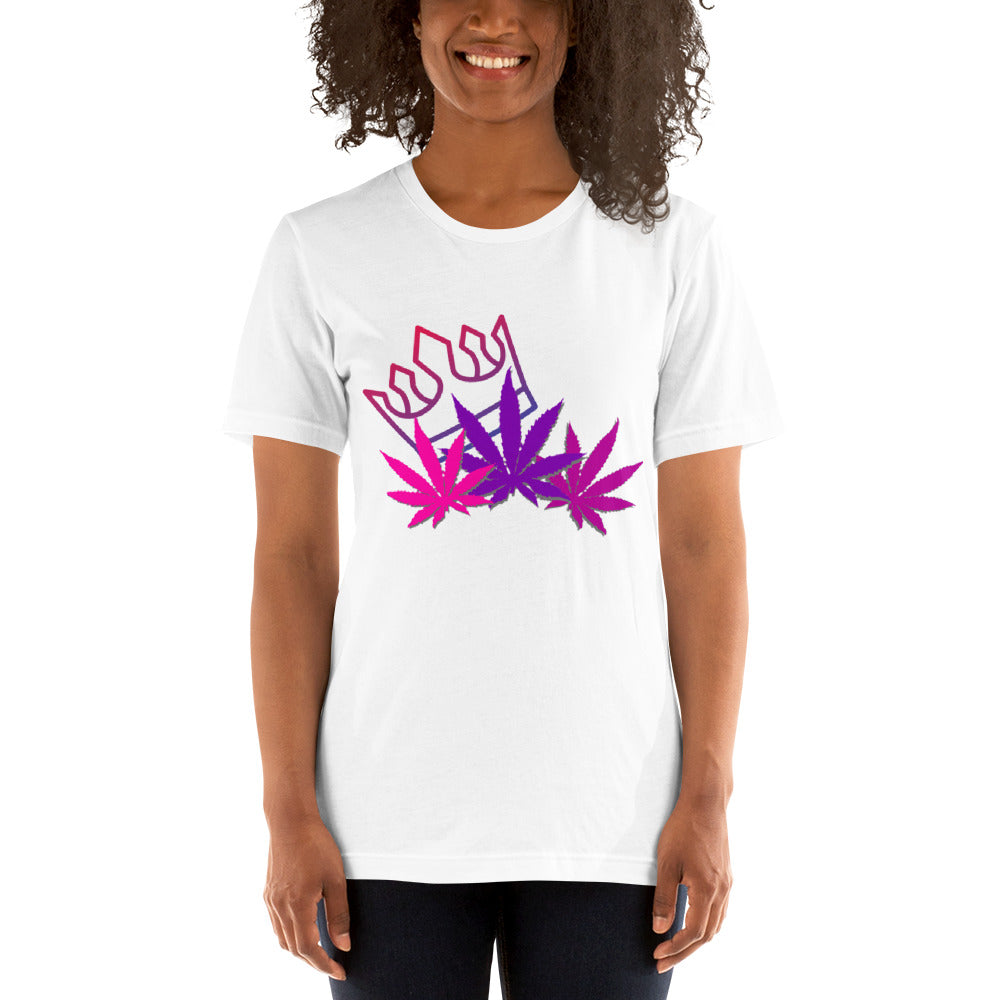 Short-Sleeve Pink/Purple Leaf E4SO T-Shirt