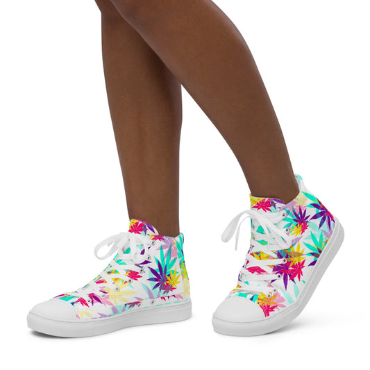 Women’s high top canvas shoes