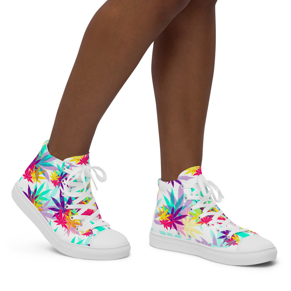 Women’s high top canvas shoes