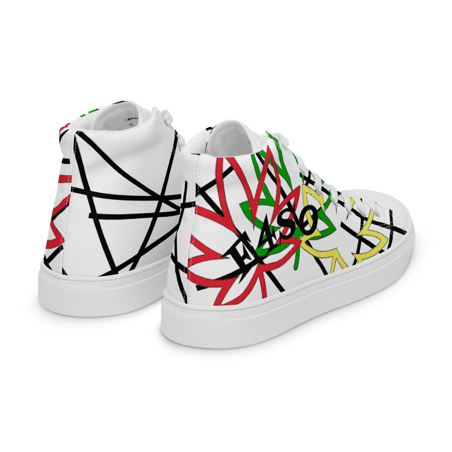 Women’s Big Leaf Cross Lines high top canvas shoes